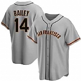 Men's San Francisco Giants #14 Patrick Bailey Gray Cool Base Stitched Jersey Dzhi,baseball caps,new era cap wholesale,wholesale hats
